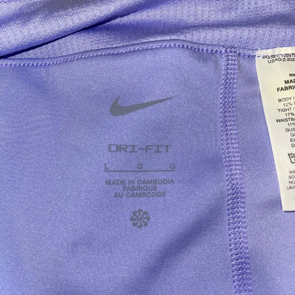 NIKE Court Women's Dri-FIT Tennis Active Sport Skirt Purple Size L Performance - Picture 9 of 9